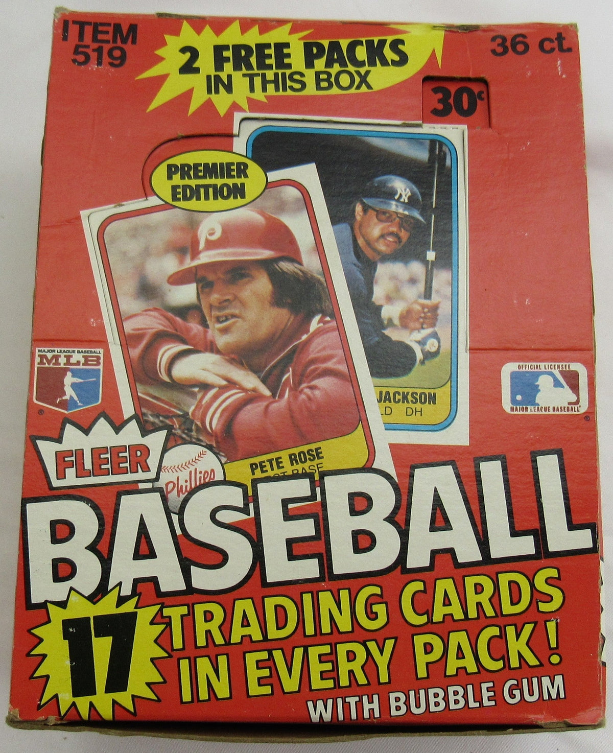 1981 Fleer Baseball Wax Box - 38 Ct Box