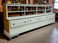 13' Store Counter Display Case, Vintage Kitchen Counter, Tavern Bar, Mercantile