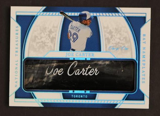 2020 Panini National Treasures NP-NP-JC Joe Carter Bat Nameplates Toronto