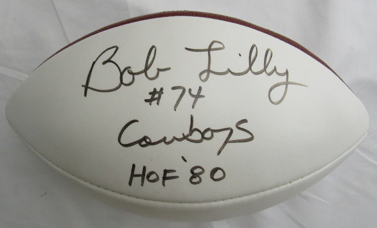 Bob Lilly Signed Auto Wilson Football JSA CM07434