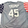 Brian Urlacher Signed HOF 18 Inscription Trump 45 America Baseball Jersey (Beckett)