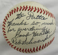 Red Schoendienst Signed Auto Rawlings Baseball B162