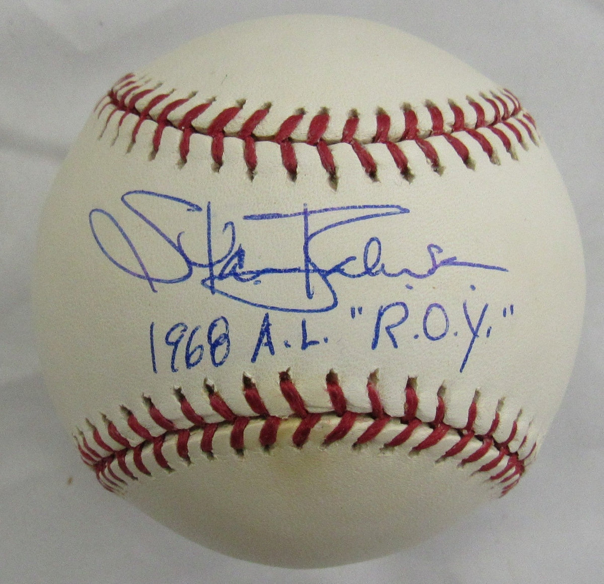 Stan Bahnsen Signed Rawlings Baseball Steiner Hologram