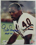 Gale Sayers Signed 8x10 Photo w/ HOF Insc JSA CL29187