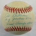 Art Ditmar Signed Auto Rawlings Baseball w/ 2x Insc B170