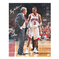 Gary Williams Signed College Pose 1 Basketball 16x20 Photo (JSA)