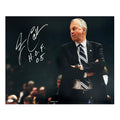 Jim Calhoun Signed HOF 05 Inscription College Pose 1 Basketball 16x20 Photo (JSA)