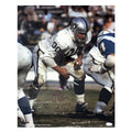 Jim Otto Signed HOF 1980 Inscription Los Angeles Pose 1 Football 16x20 Photo (JSA)