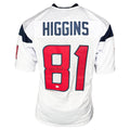Jayden Higgins Signed Houston White Football Jersey (JSA)