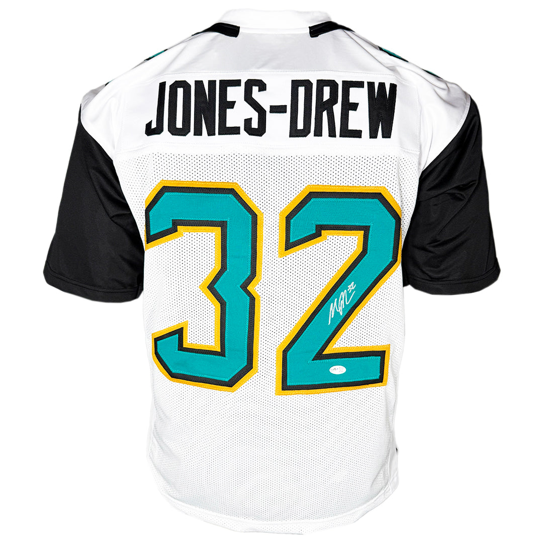Maurice Jones-Drew Signed Jacksonville White Football Jersey (JSA)
