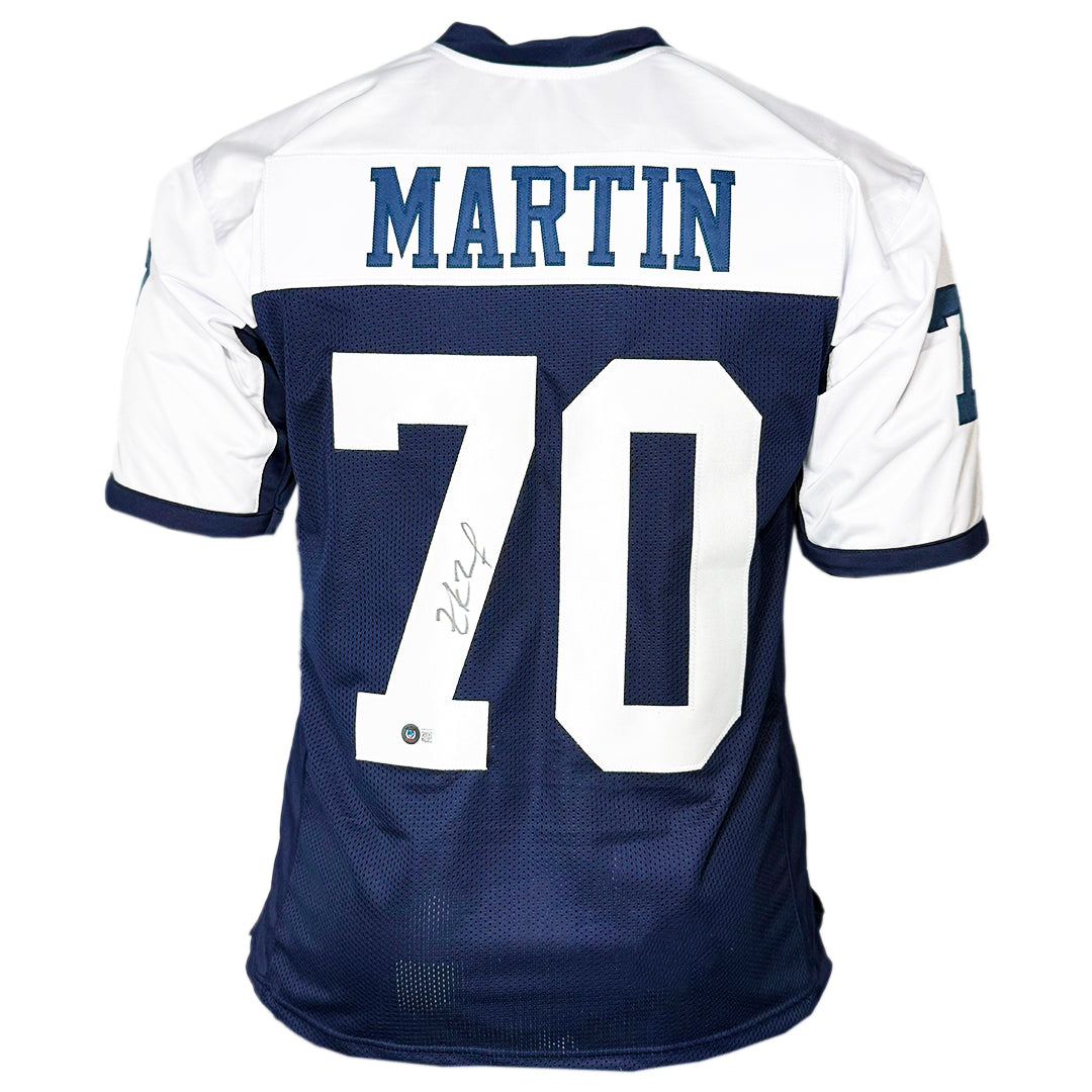 Zack Martin Signed Dallas Thanksgiving Football Jersey (Beckett)