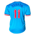Toby Harrah Signed Texas Blue Baseball Jersey (JSA)