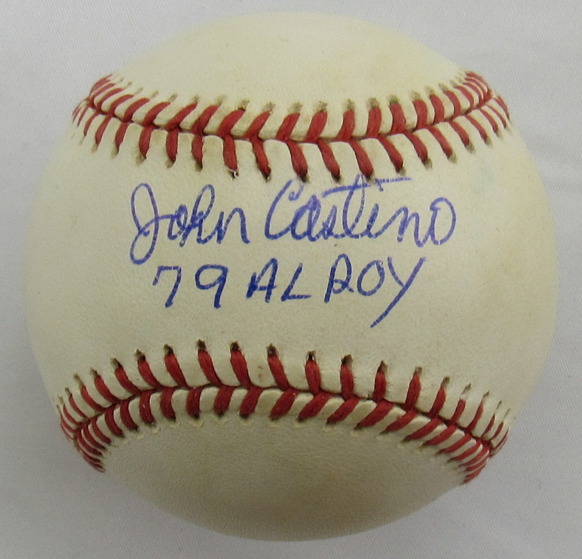 John Castino Signed Auto Rawlings Baseball B163