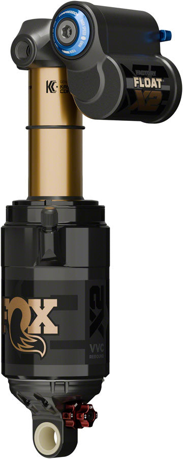 FOX FLOAT X2 Factory Rear Shock - Trunnion Metric, 205 x 60 mm, 2-Position Lever, Kashima Coat