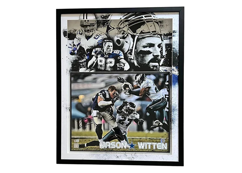 Jason Witten Signed Dallas 3D Light Up Framed Football 16x20 Photo (Beckett)