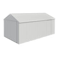 12ft x 20ft Single Garage Metal Shed – Double Door Heavy Duty Outdoor Storage Garage (12X20 FT)