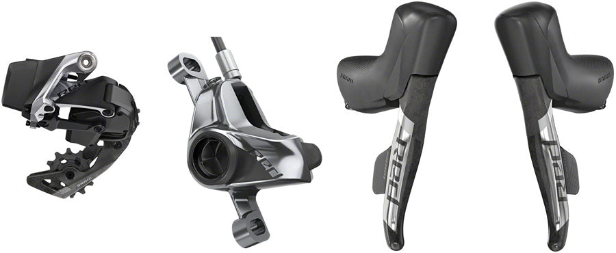 SRAM RED eTap AXS Electronic Groupset (Road - 1x 12-Speed HRD Brake/Shift Levers Post Mount Disc Calipers Rear Derailleur 6-Bolt B1)