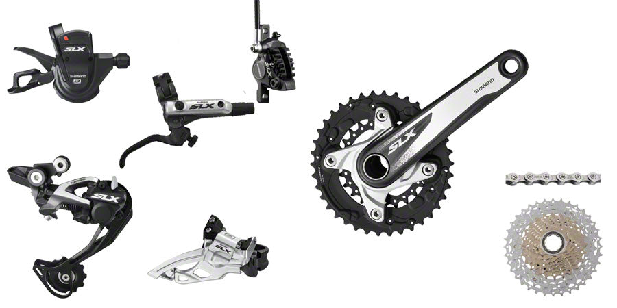 Shimano 2013 SLX (2x10 Kit-In-A-Box 170mm 38/24t 11-36 Rotors Not Included)