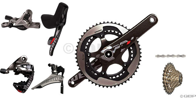 SRAM Red R22 Disc (Brake GXP 170mm 34/50 11-28 Kit-In-A-Box BB & Rotors Not included)
