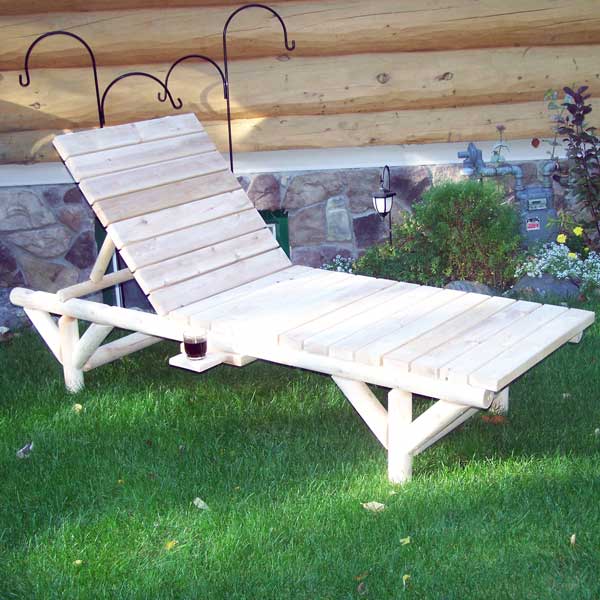 Standard Outdoor Log Lounge (Unfinished)