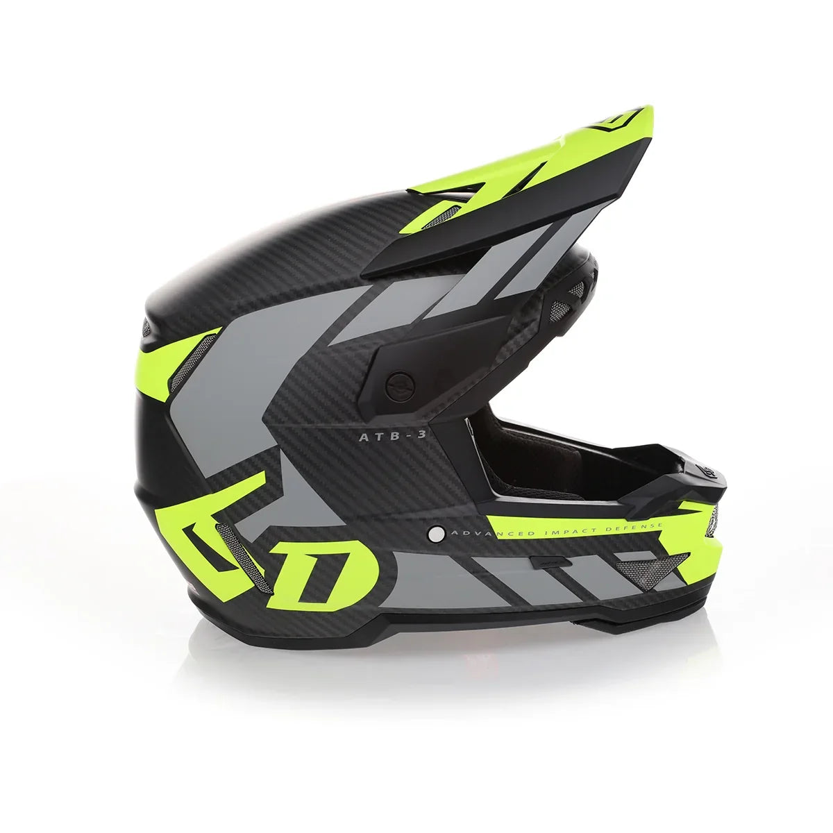 6D Helmets ATB-3 LS Full Face Helmet - Matte Neon Yellow (Matte Neon Yellow / Large)