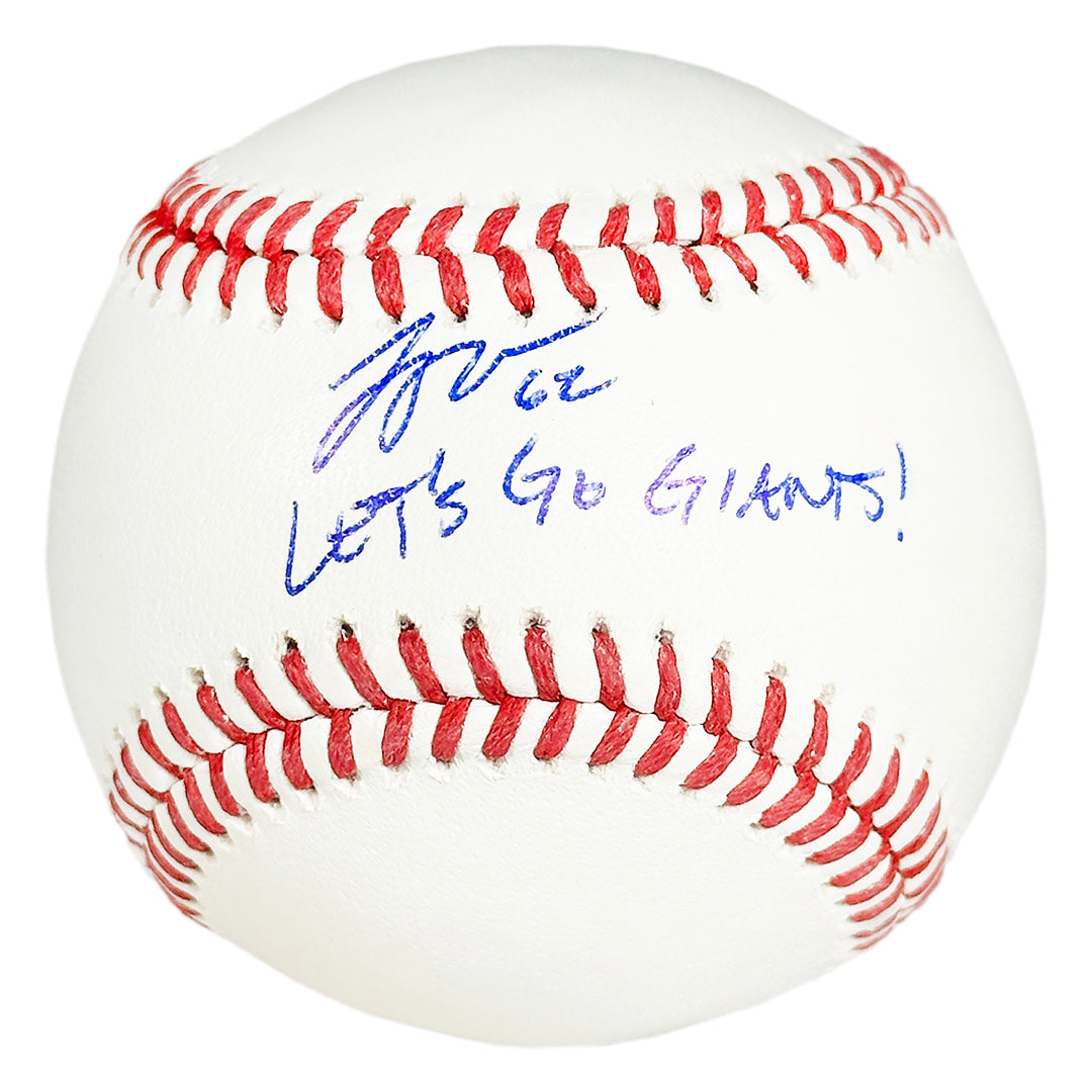 Logan Webb Signed Let's Go Giants! Inscription Rawlings Official Major League Baseball (Fanatics/MLB)
