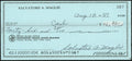 Sal Maglie Autographed 3x6 Check Brooklyn Dodgers, New York Yankees SKU #147867
