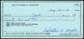 Sal Maglie Autographed 3x6 Check Brooklyn Dodgers, New York Yankees SKU #147872