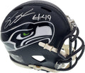 Shaquem Griffin Autographed Seattle Seahawks Mini Helmet In Silver MCS Holo Stock #134383