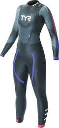 TYR Hurricane Cat 3 Wetsuit (Black/Pink/Purple Women's XS)