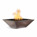 The Outdoor Plus Maya Fire Bowl - Metal Finish (Hammered Copper / 24" / Match Lit with Flame Sense Ignition (LC Certified))