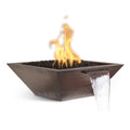 The Outdoor Plus Maya Fire & Water Bowl - Metal Finish (Hammered Copper / 24" / Match Lit with Flame Sense Ignition (LC Certified))