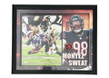 Montez Sweat Signed Chicago 3D Light Up Framed Football 33x27 Photo (JSA)