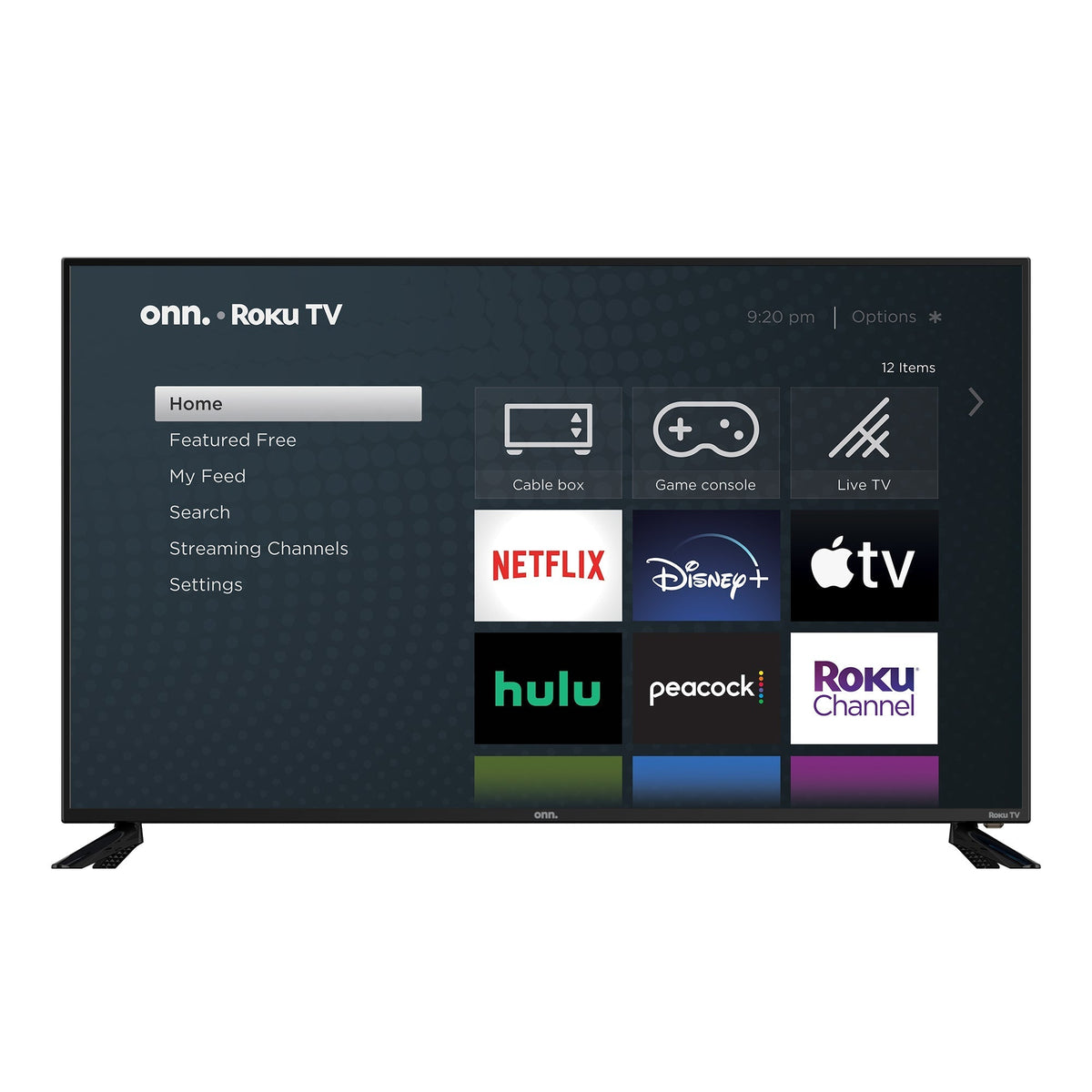 Onn. 65 inch Class 4K (2160p) UHD LED Roku Smart TV HDR (100012587) - Fair