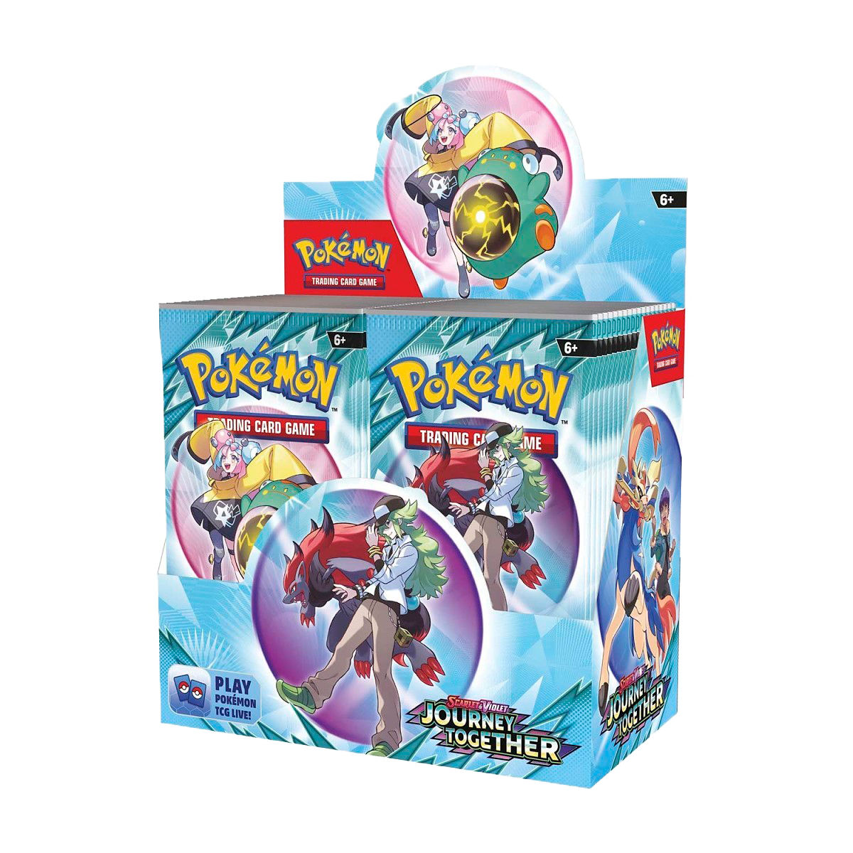 Journey Together Booster Boxes & Cases (1 Factory Sealed Case of Booster Boxes (Master Case) (6 Booster Boxes - 216 Packs) (FREE Double Box Shipping to US))