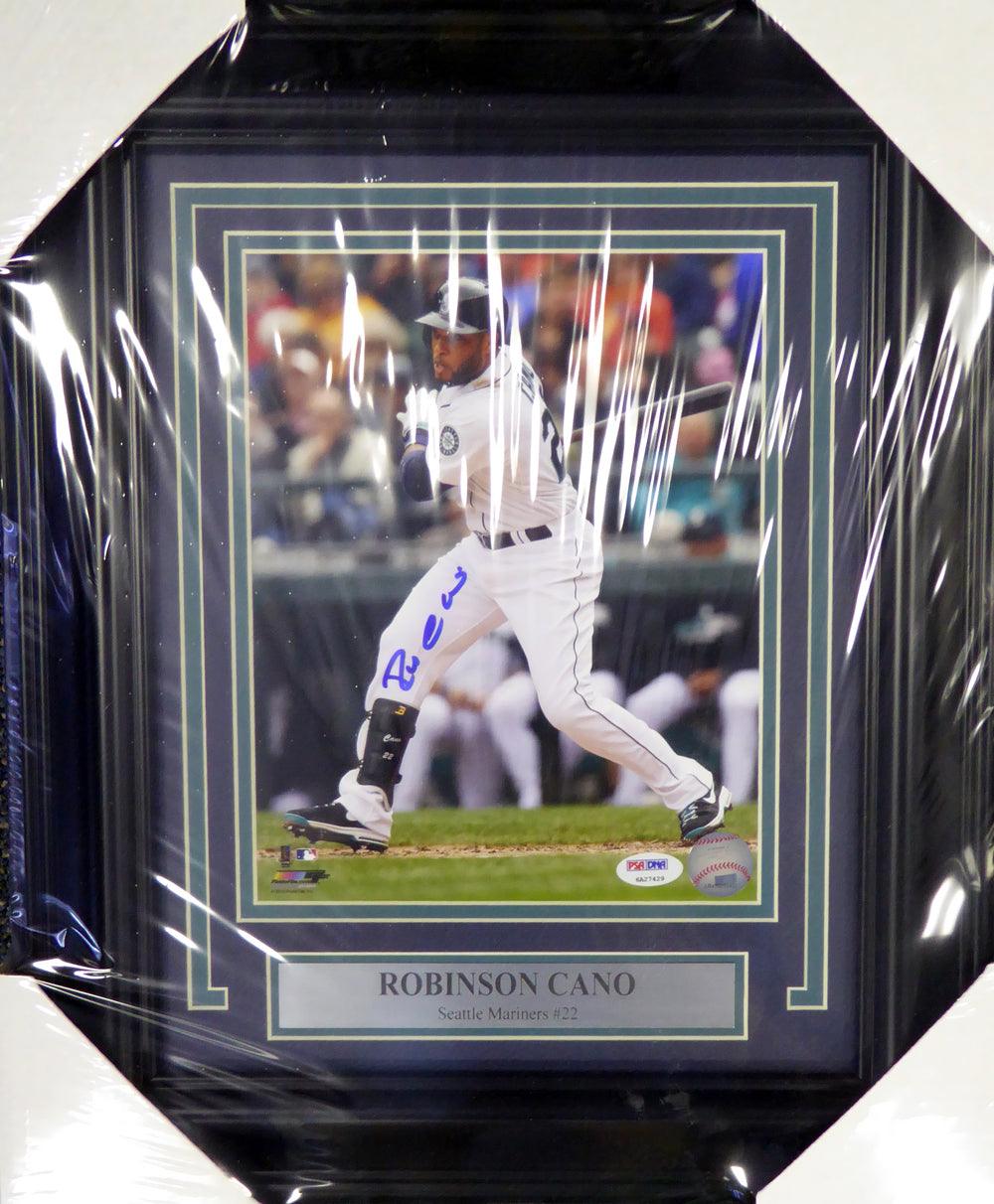 Robinson Cano Autographed Framed 8x10 Photo Seattle Mariners PSA/DNA Stock #107796