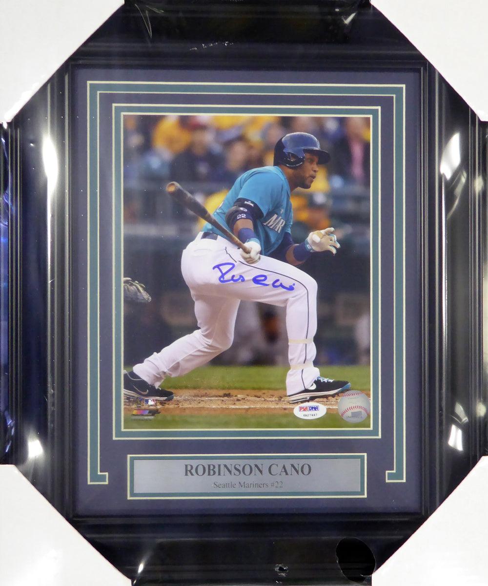 Robinson Cano Autographed Framed 8x10 Photo Seattle Mariners PSA/DNA Stock #107797