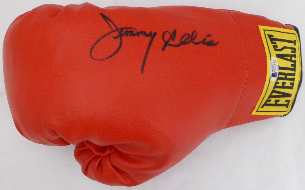 Jimmy Ellis Autographed Red Everlast Boxing Glove Beckett BAS #C71443