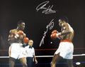 Sugar Ray Leonard & Thomas "Hitman" Hearns Autographed 16x20 Photo Beckett BAS Stock #177700