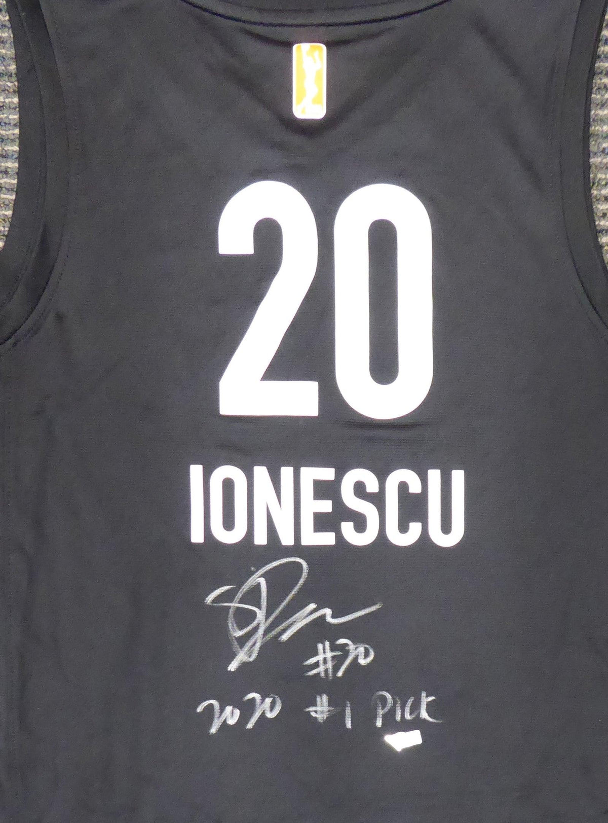 New York Liberty Sabrina Ionescu Autographed Black Fanatics Fast Break Jersey Size M "2020 #1 Pick" Fanatics Holo Stock #184722