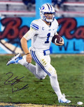 Zac Wilson Autographed 16x20 Photo BYU Cougars Beckett BAS Stock #191141