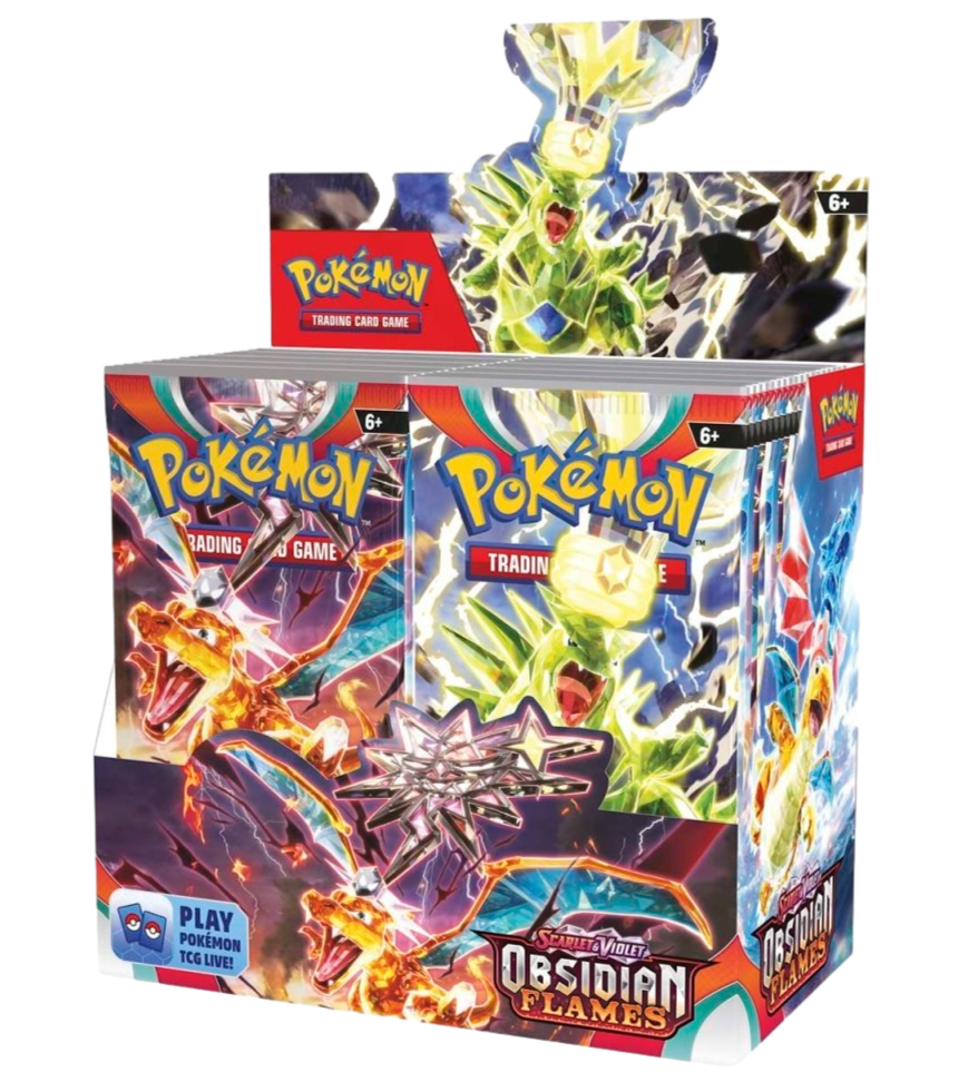 Obsidian Flames Booster Boxes & Cases (1 Factory Sealed Case of Booster Boxes (Master Case) (6 Booster Boxes - 216 Packs) (FREE Double Box Shipping to US))