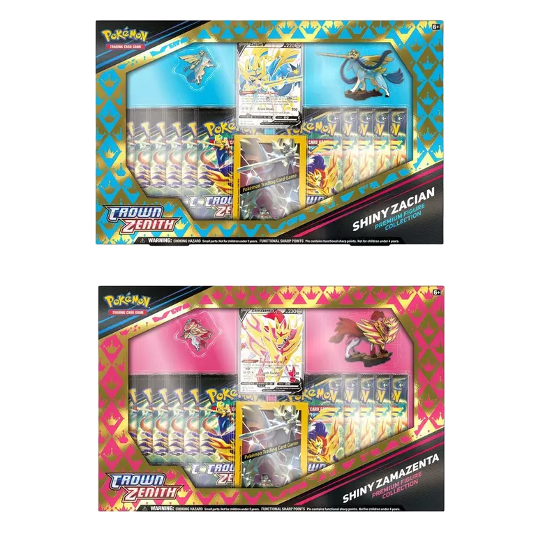 Sword & Shield: Crown Zenith - Premium Figure Collection (Shiny Zacian & Zamazenta) (1 Premium Figure Collection - Shiny Zacian V)