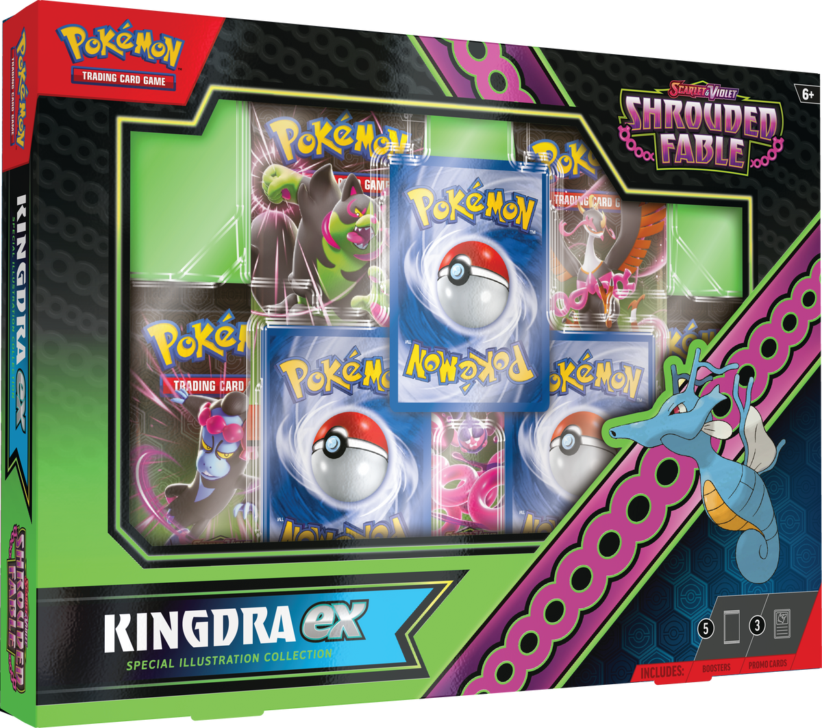 Pokémon TCG: Scarlet & Violet - Shrouded Fable - Special Illustration Collection (Kingdra ex & Greninja ex) (Kingdra ex Box)