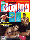 Muhammad Ali, Mike Rossman & Matthew Saad Muhammad Autographed Boxing World Magazine Cover PSA/DNA #S01595