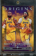 2022/23 Panini Origins LeBron James/Anthony Davis Roots of Greatness /10 Lakers