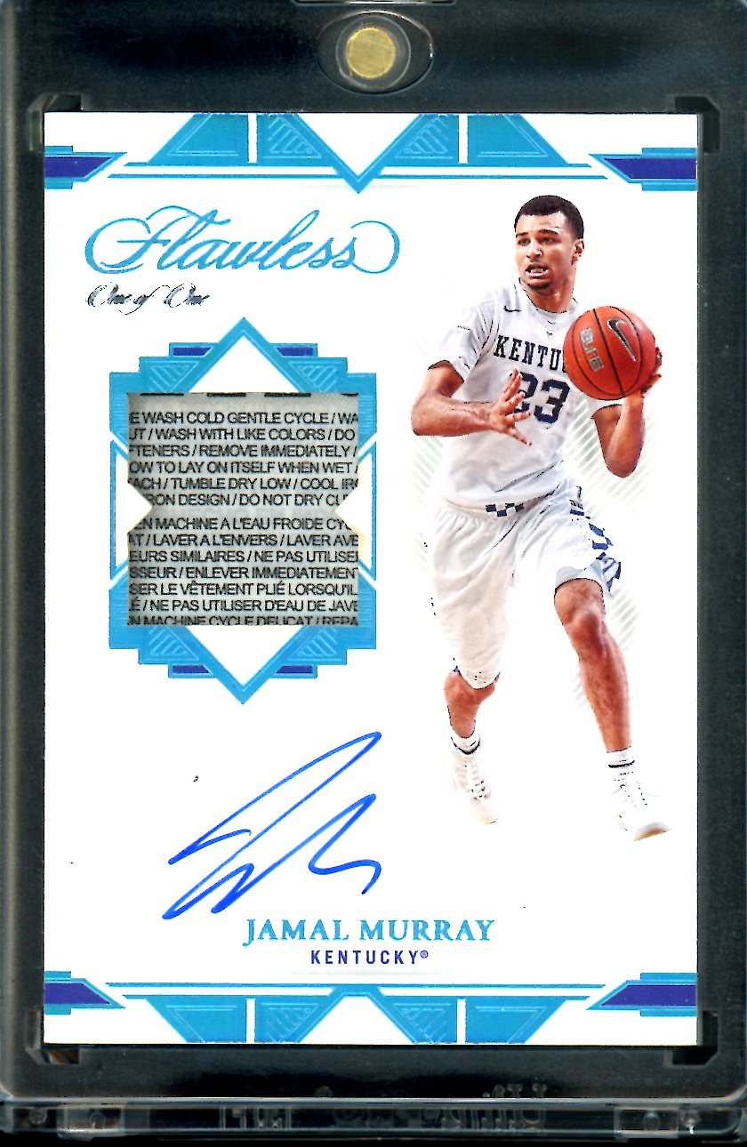 2022/23 Panini Flawless Collegiate Jamal Murray 1/1 Tag Auto Kentucky Nuggets