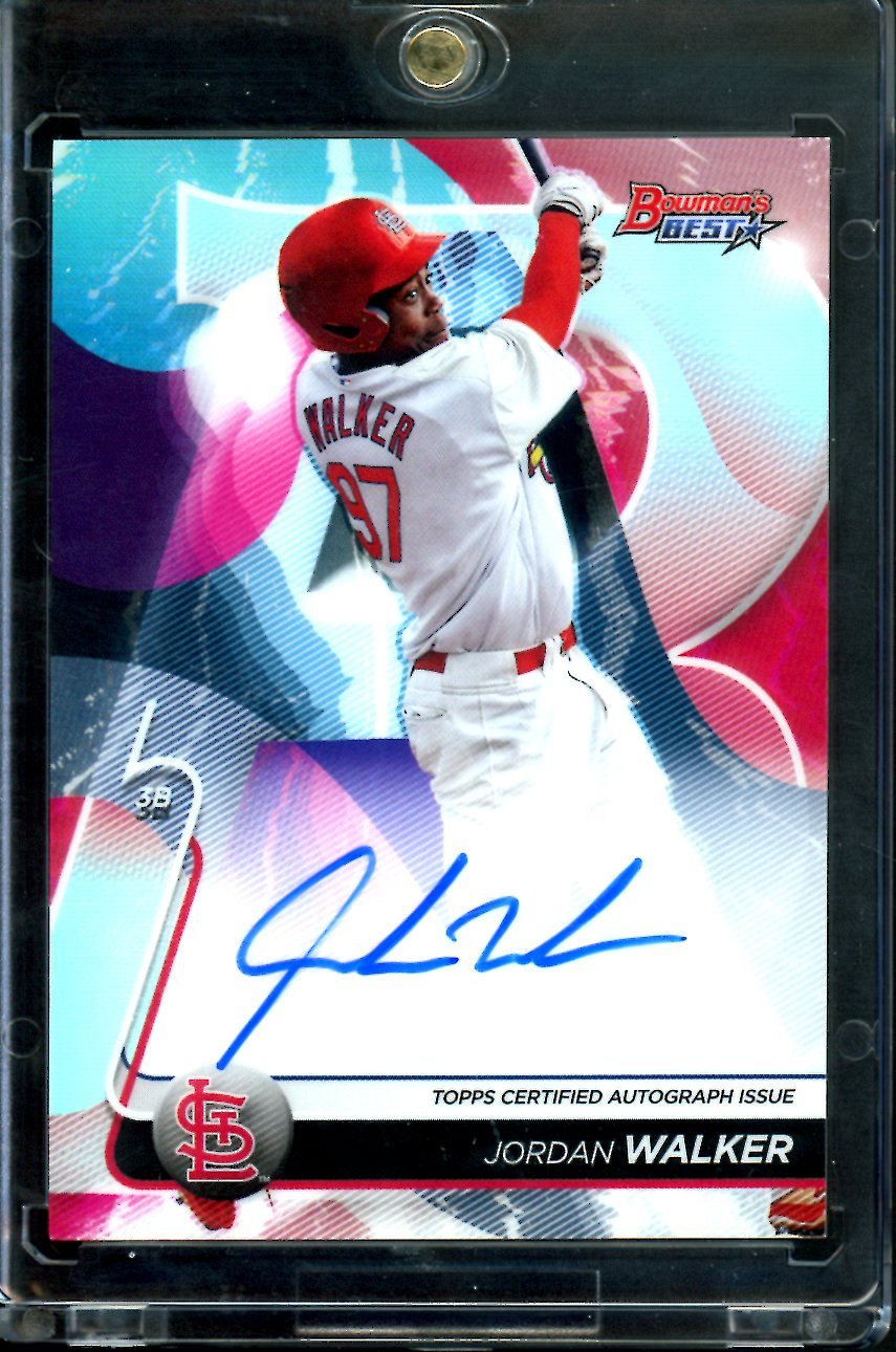 2020 Bowman's Best Jordan Walker Refractor Auto Cardinals
