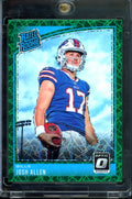 2018 Panini Optic Josh Allen Rookie Green Velocity Bills