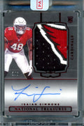 2020 Panini National Treasures Isaiah Simmons Rookie RPA Ruby /5 Cardinals